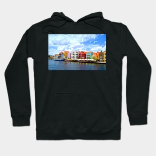 Pastel Colors of the Caribbean Coastline in Curacao Hoodie